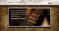 Desktop Screenshot of faithwithoutlimits.org